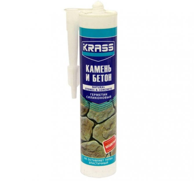 Герметик"KRASS" для бетона и натурального камня (Бесцветный)300 мл